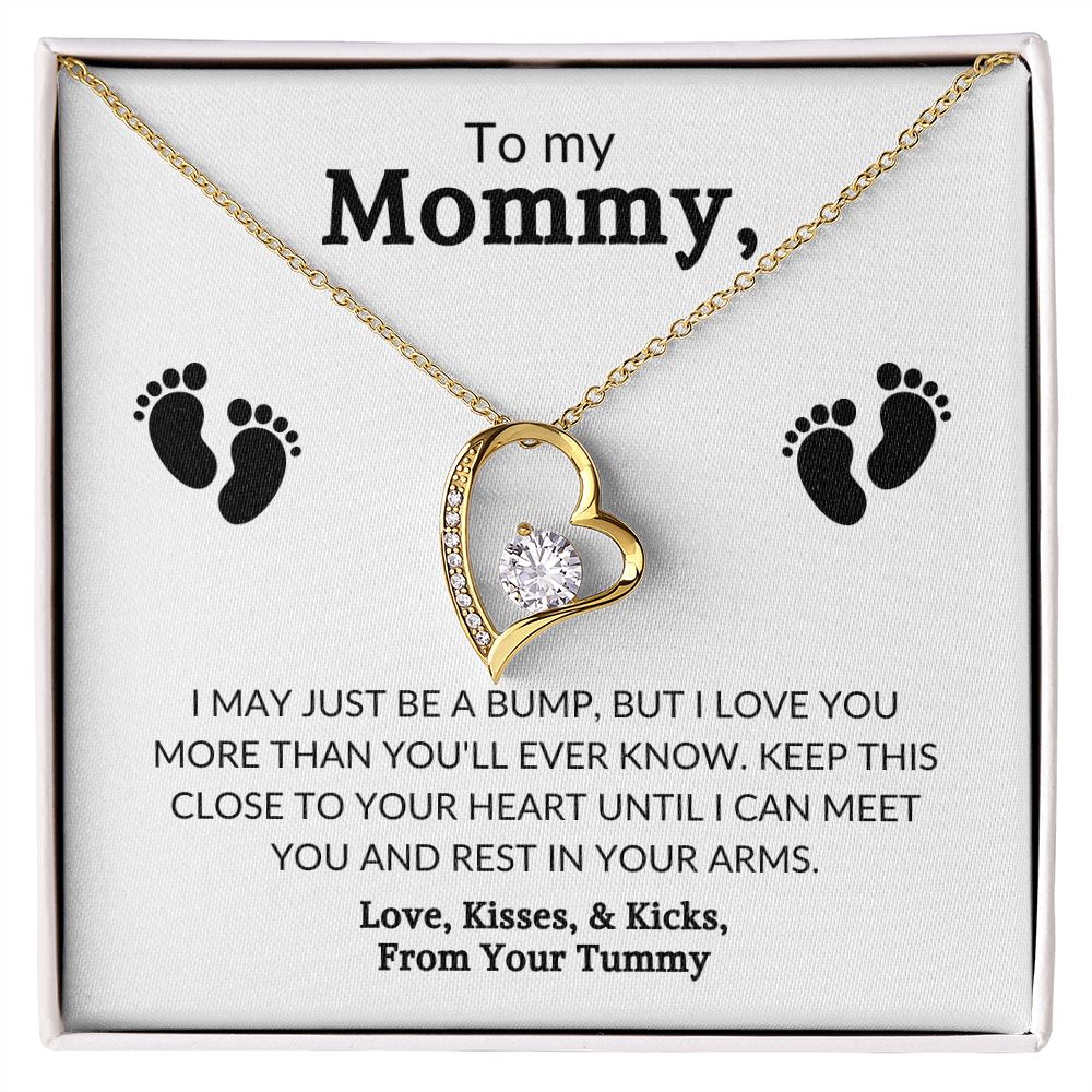 To My Mommy/From Tummy - Forever Love Necklace